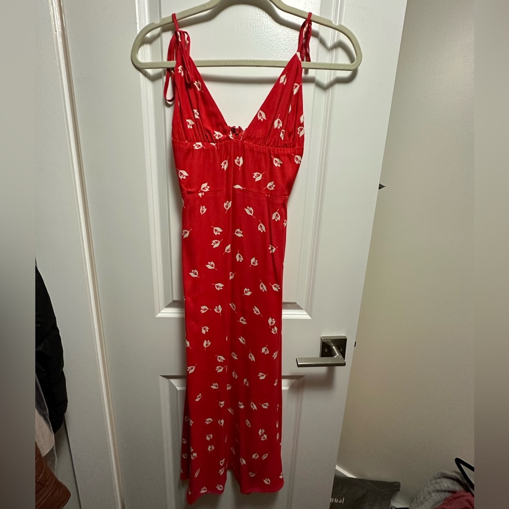 Reformation red dress